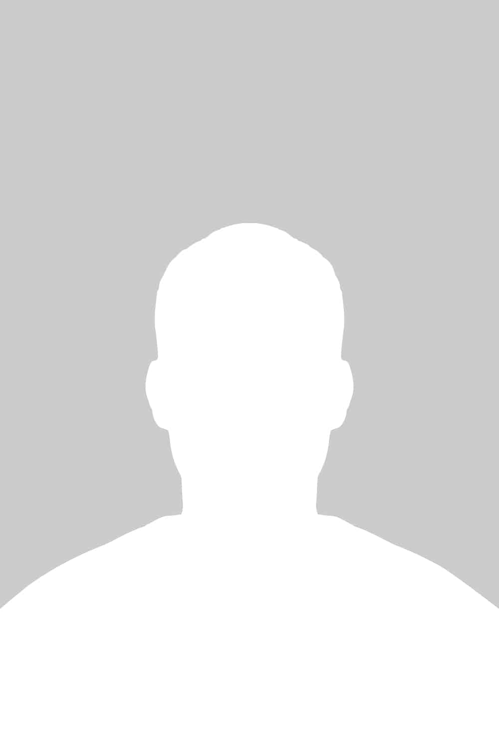 Gray and white headshot placeholder image.